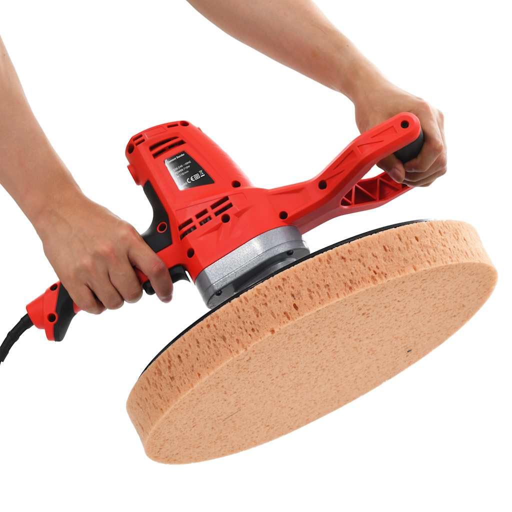 vidaXL Llana Eléctrica Manual Herramientas Albañilería Fratasadora Bricolaje Práctica Potente Trabajos de Nivelación Pulido Eficiente Precisa 710W