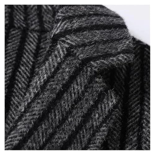 Men's Blend Blazer Casual Pinstripe Sports Coat With 2 Buttons Striped Basic Business Suit Jacket2