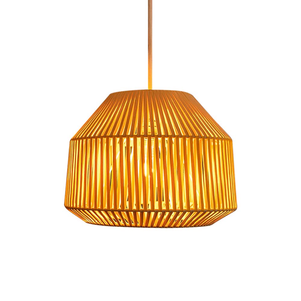 Lampe à suspension en corde pour réchauffer l'éclairage d'un salon moderne
