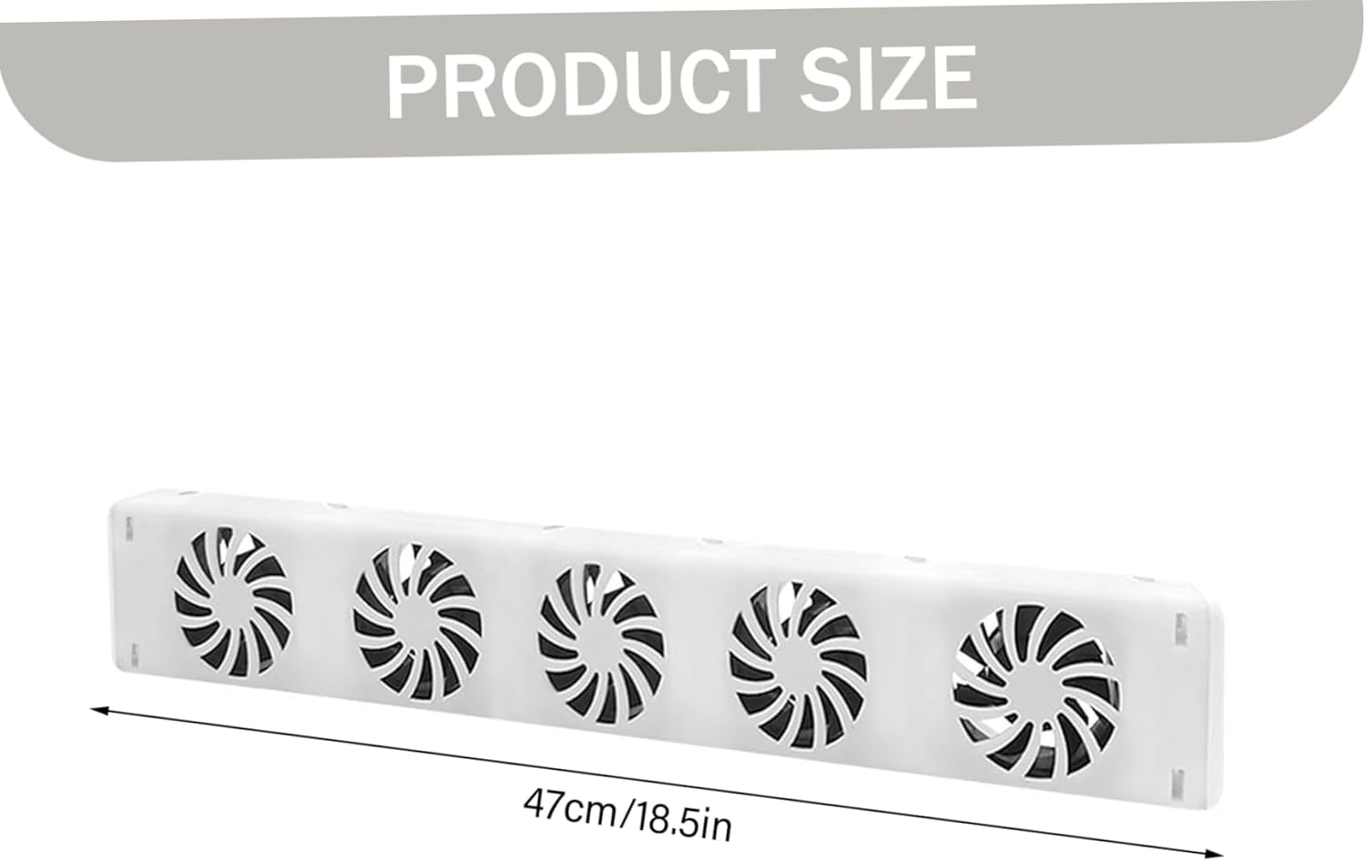 Household Radiator Fan Running Quiet Saving Energy Heater Fan Smart Radiator Amplifier Adjustable Speed with 5 Fans Easy Installation for Home