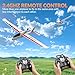 volantexrc RC Glider Plane Ranger600 Stunt 4 CH Remote Control Airplane RTF with 6-Axis Gyro & 3 Modes Easy to Fly, 2.4GHz Radio Controlled Aircraft for Beginners & Adults (White)