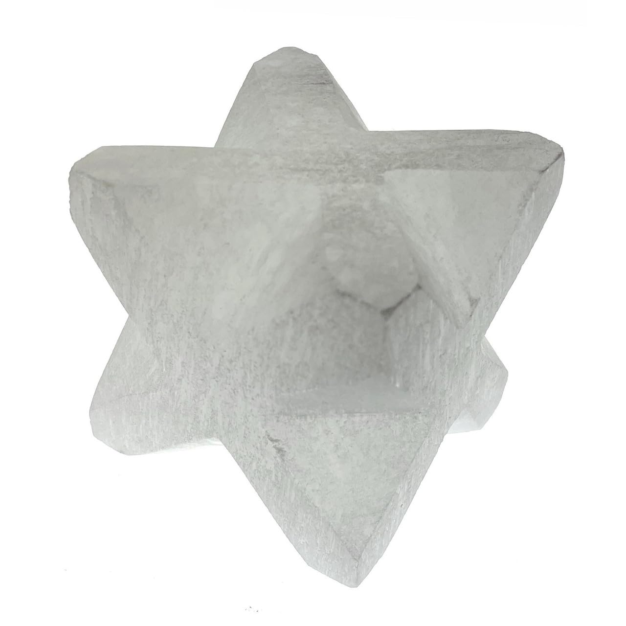 Selenite Merkabah Carving Sacred Saddle 3