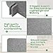Kisston 12 Pack Desk Privacy Panel 24 x 24'' Acoustic Desk Divider Stand up Freestanding Privacy Panel Noise Visual Distraction Reducing Table Divider Office Student Cubicle Reception Area(Light Gray)