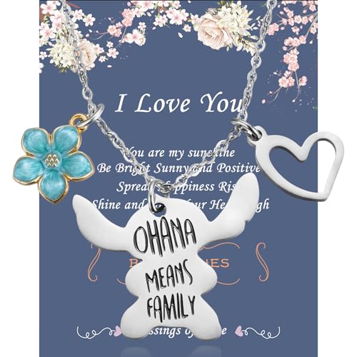 Fashion Stich Gifts for Women, Stainless Steel Stich Necklace Gifts for Holiday