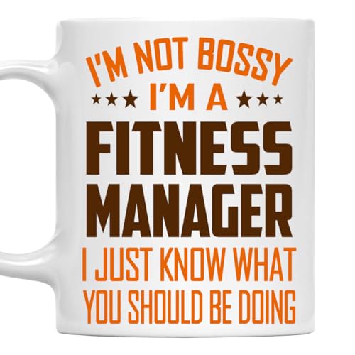 MONIZILUCKY I'm Not Bossy, I'm a Fitness Manager Mug 11Oz