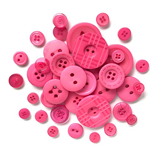 Buttons Galore and More Basics & Bonanza Collection – Extensive Selection of Novelty Round Buttons for DIY Crafts, Scrapbooking, Sewing, Cardmaking, and other Art & Creative Projects
