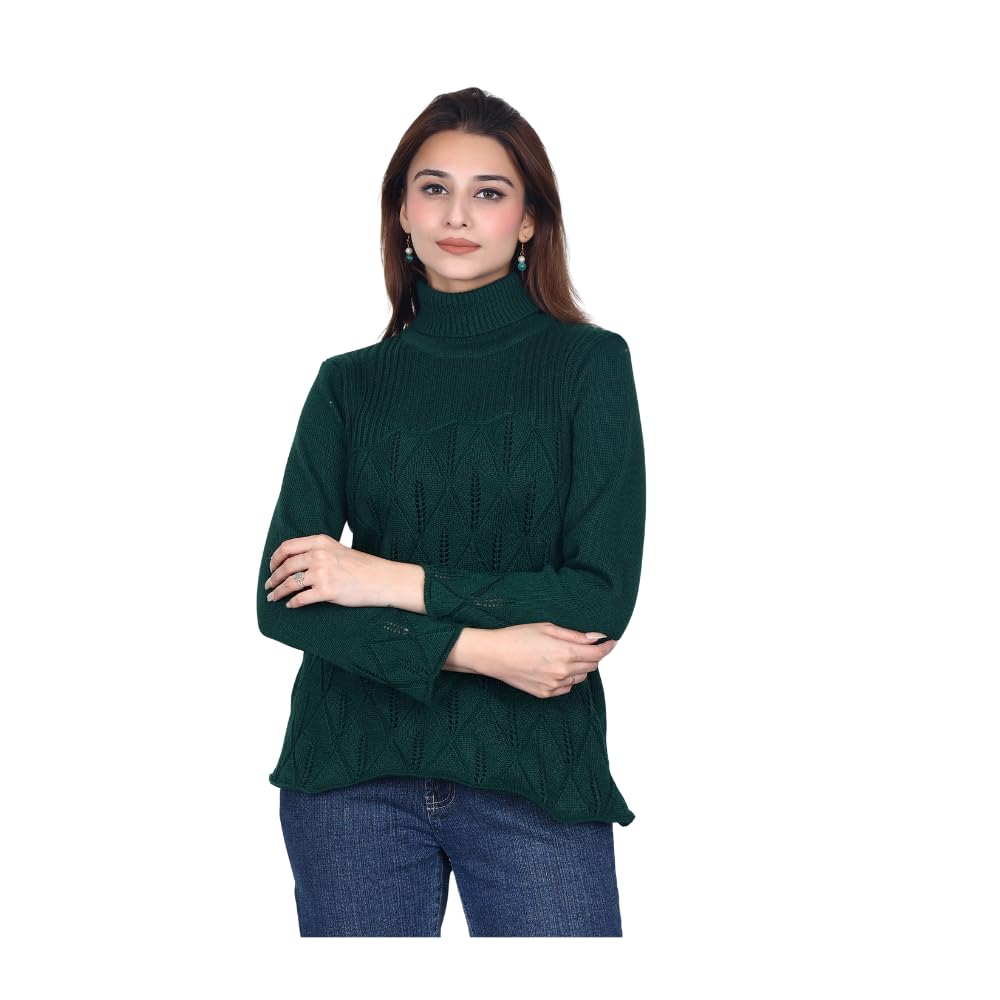 Women’s Woolen Longline Sweater Top | Warm Comfortable Knitwear