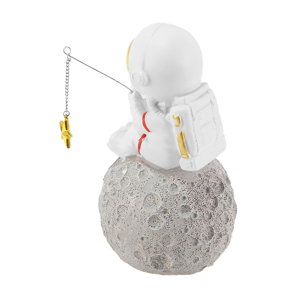 WANGCL Astronauta Statue, Astronauta Figurina Scultura Spaceman Statua Accessori Desktop Bambini Ragazzi Camera Arredamento Astronauta Tema Decorazione Ornamento, 1