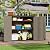 HOMSPARK Outdoor Storage Shed 37 Cu.Ft, All-Weather Resistant Resin Garden Sheds & Outdoor Storage Clearance with Floor, Double-Layer Plastic Tool Sheds for Patio, Garden & Lawn (Shallow Brown)