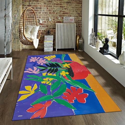 Chambre d'enfant tapis floral lavable pour éliminer facilement les taches - 2