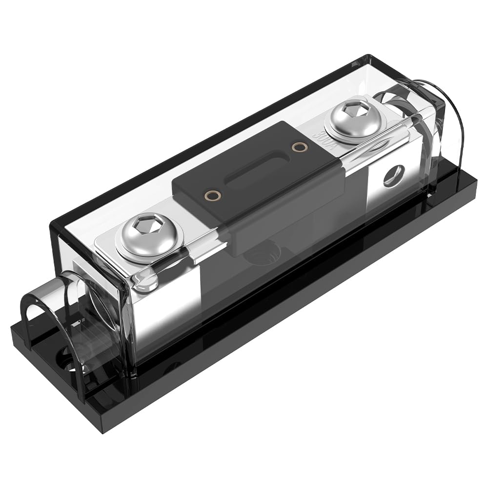 Malictele 300Amp ANL Fuse Holder with 0/2/4 Gauge AWG Inline Car Audio ANL Fuse Holder widely Used in Cars Trucks Boats