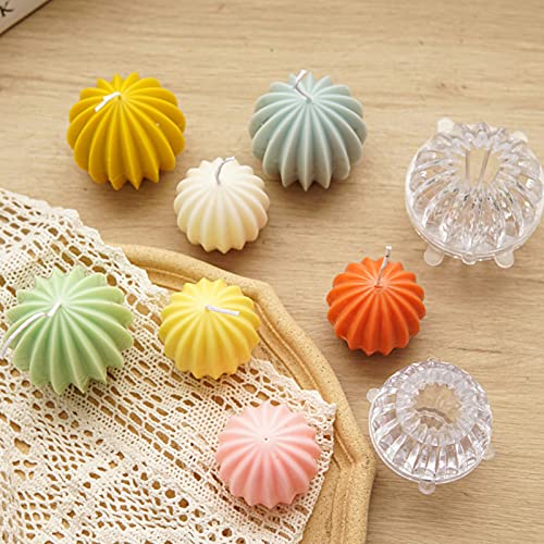 Kerzenform Zum GieÃen, 3D Kugelkaktusform Runde Kerzenformen Plastik Kerzen GieÃform DIY Aromatherapie Kerzenform Kaktuskerzenform für Herstellung Von Kerzen Aromasteinen Seife (2pcs) – Bild 4