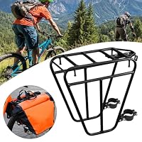 Generisch Fahrrad Gepäckträger Vorne Fahrrad-Vorderradgepäckträger Fahrrads-Front Gepäckträgers Für Touren 25kg, Tragfähigkeit Touren-Gepäckträgers Für Fahrräder Fahrrads-Gepäckträge-r Aus Stahl – Ansicht 5