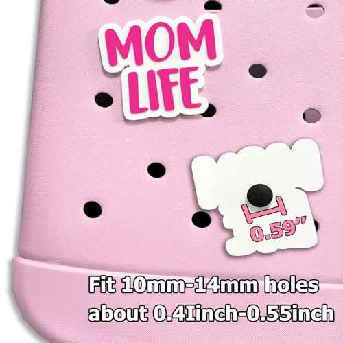 YIXIPAZH 3-Piece Letter Charms for Bag Inserts, Compatible with Bogg Bag Original All Models, Decorative Charms Set for Handbag, Beach Tote3