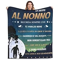 Coperta Per Nonna Con Stampa Bradipo - Regalo Divertente E Morbido