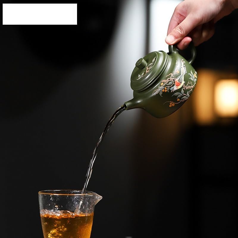 Czajniczek 240ml fioletowa glina czajniczki, ręcznie robiony kolorowy słoik, surowa ruda, zielone błoto, czajnik z filtrem, Zisha Herbata Pojemnik do zaparzania herbaty