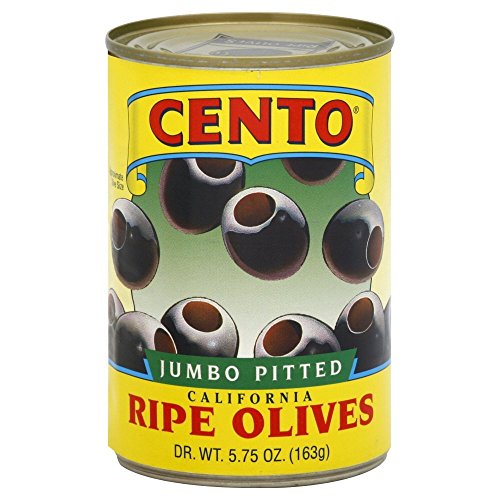 Cento - Pitted Black Olives, (6)- 5.75 oz. Cans