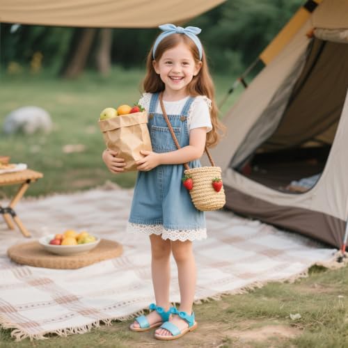 Image of Kiderence Toddler Flower Girl Sandals Open Toe Dress Shoes Wedding Party