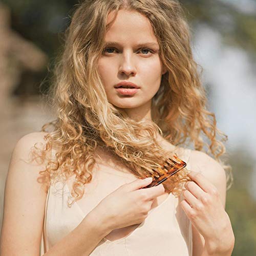 2-Pack Large Hair Detangling Comb, French Hair Comb Wide Teeth Pocket Comb For Thick Curly Wavy Hair, Detangler Comb Styling Comb #TOP5