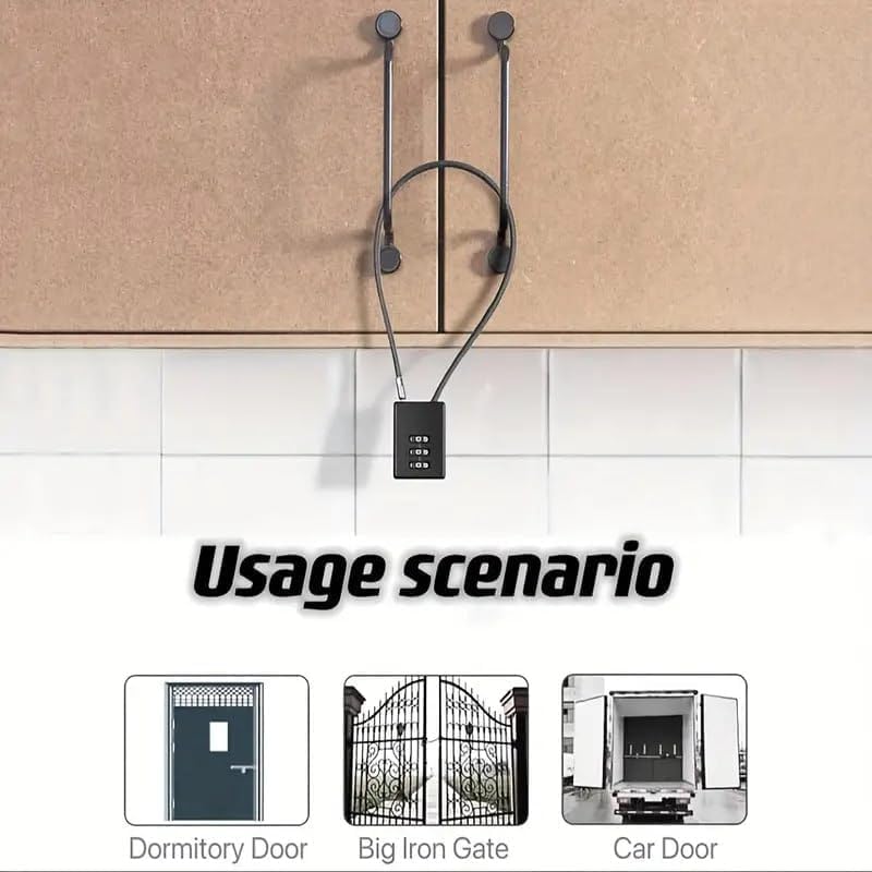 Image of Istara Combination Travel Number Lock | Portable Luggage Lock | 3 Digit Code Number Pad Lock | Sliding Combination Lock | Anti Theft Protection Tool for Luggage /Travel /Cars /Bicycles (Model-5)