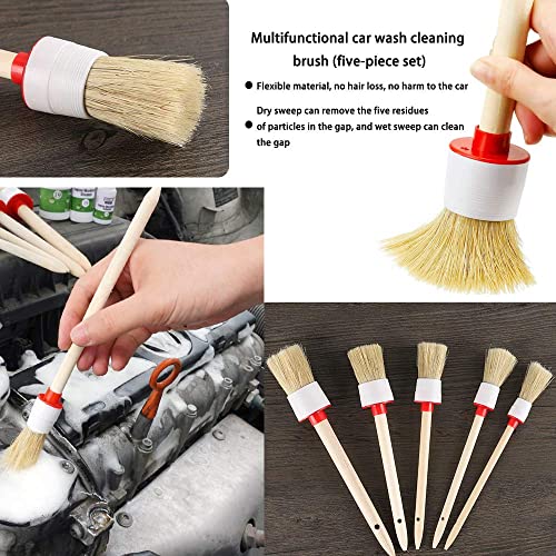 10 Pcs Car Auto Detailing Brush Set, Automotive Detail Brushes Cleaner For Cleaning Automotive Interior, Wheels, Exterior, Leather #TOP1