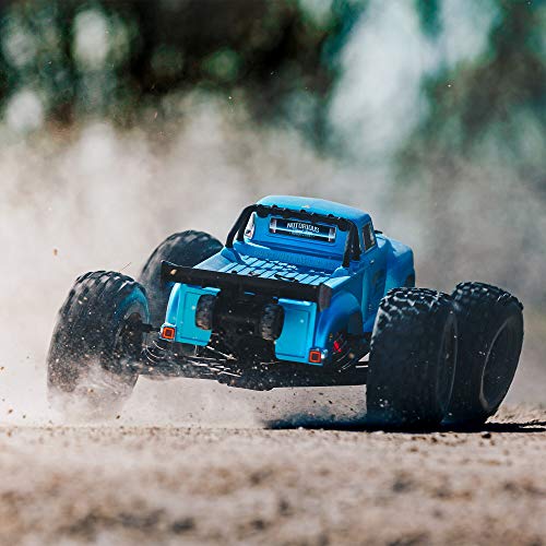 Image of ARRMA 1 /8 Notorious 6S V5 4WD BLX Stunt RC Truck with Spektrum Firma RTR (Transmitter and Receiver Included, Batteries and Charger Required), Blue, ARA8611V5T2