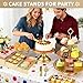 BUQ 10 PCS Gold Cake Stand Set, Metal Dessert Table Display Set with Cupcake Stand and Cake Stands for Party, Wedding, Birthday, Anniversary, Baby Shower, Thanksgiving, Christmas