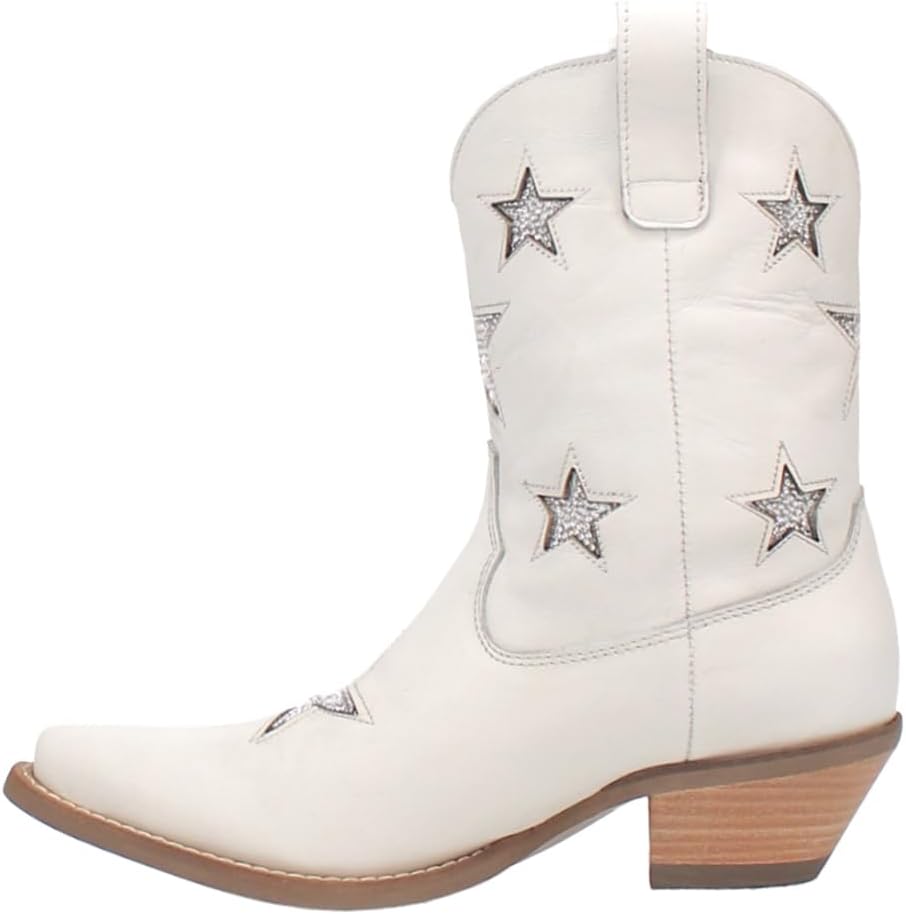 Dingo Women's Star Struck Fashion Boot, White, 6.5
