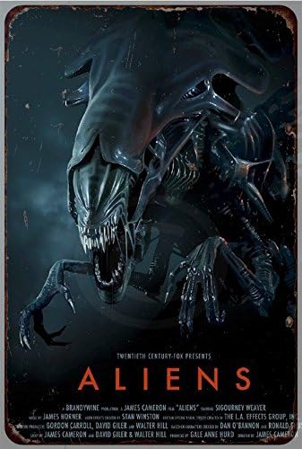 Custom Kraze Aliens Movie Poster Vintage Reproduction Metal Sign 8 x 12