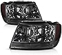 AUTOSAVER88 Compatible with 99 00 01 02 03 04 Grand Cherokee Headlight Assembly OE Projector Headlamp Amber Reflector Chrome Housing Smoked Cover