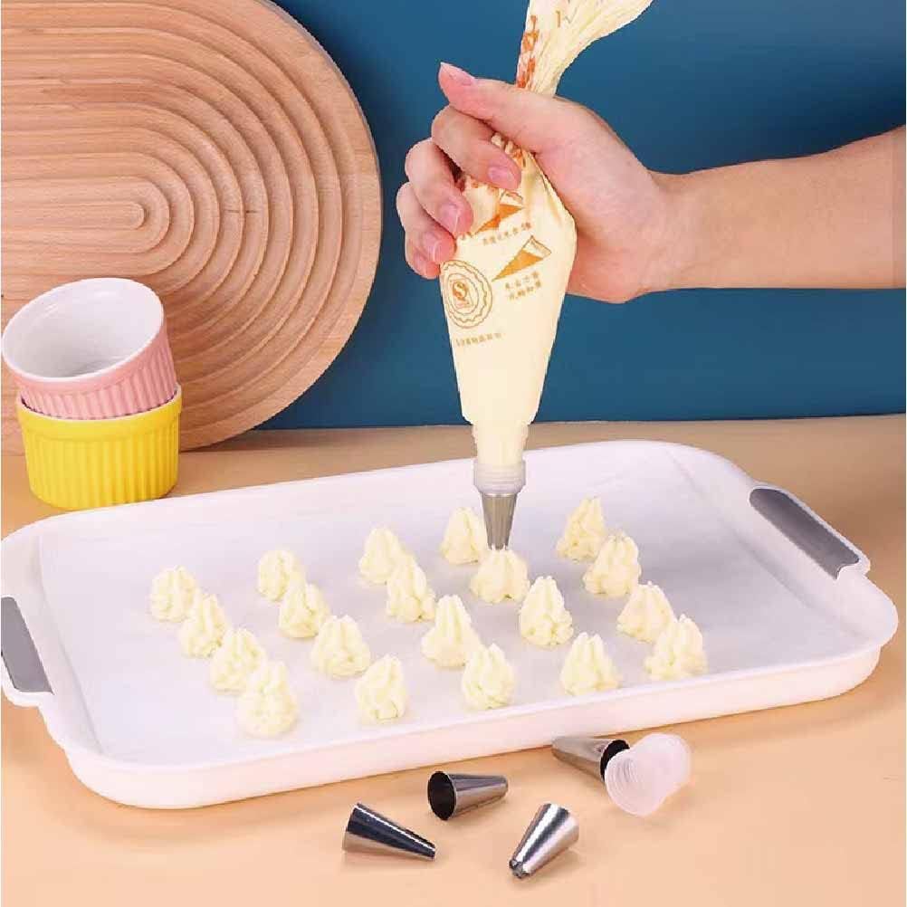 32 Piece Cake Decorating Supplies Kit, Frosting Bag & Tip Set with 2 Reusable Silicone Pastry Bags, Frosting Piping Kit Baking Supplies
