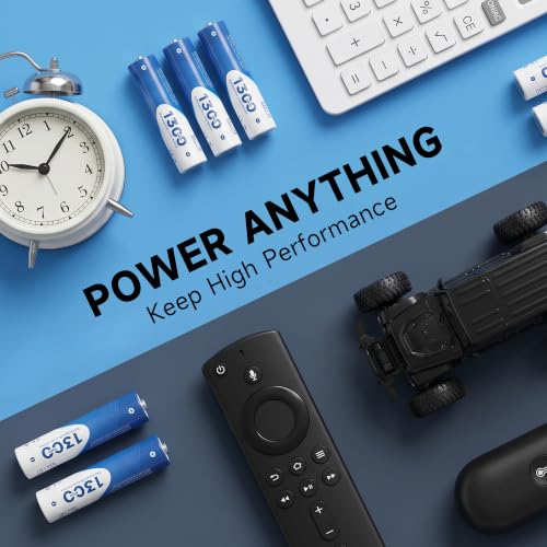 Image of 1300mWh Rechargeable Lithium AAA Batteries 4 Pack, 1.5V Output | High Capacity Triple aaa Li-ion Battery, 1600 Cycle, Wide Temp -40F~140F, Long-lasting lithium Battery, for Home Devices