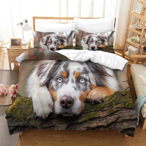Parure de lit 3D microfibre de qualité supérieure pour lit king - 3