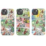 Curious Monkey Fun Adventure Phone Case for IP 16 15 14 13 12 11 Pro Max XR XS 6 7 8 Plus SE, Cute Retro Kids Cartoon, Playful Childhood Character, Custom George Name Tough Case, Shockproof Protective Cover