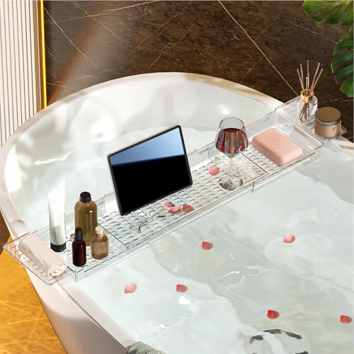 Plateau de baignoire extensible grand format | Accessoires salle de bain - 3