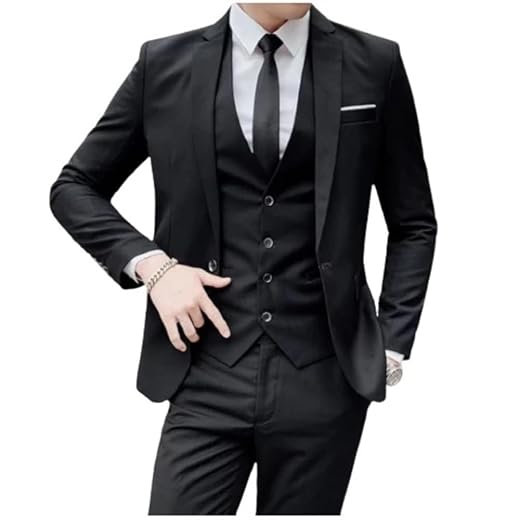 Conjunto Masculino Blazer e Calça Slim Fit, Traje Social para Casamento, Formatura, Trabalho