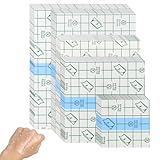 50 Stück Duschpflaster Wasserfest Wasserdicht Transparent Bandage Starker Halt Wasserdichte Tattoo Folie Heilung Pflaster Duschpflaster Nach Op mit Baumwollkissen für Sport Schwimmen und Baden