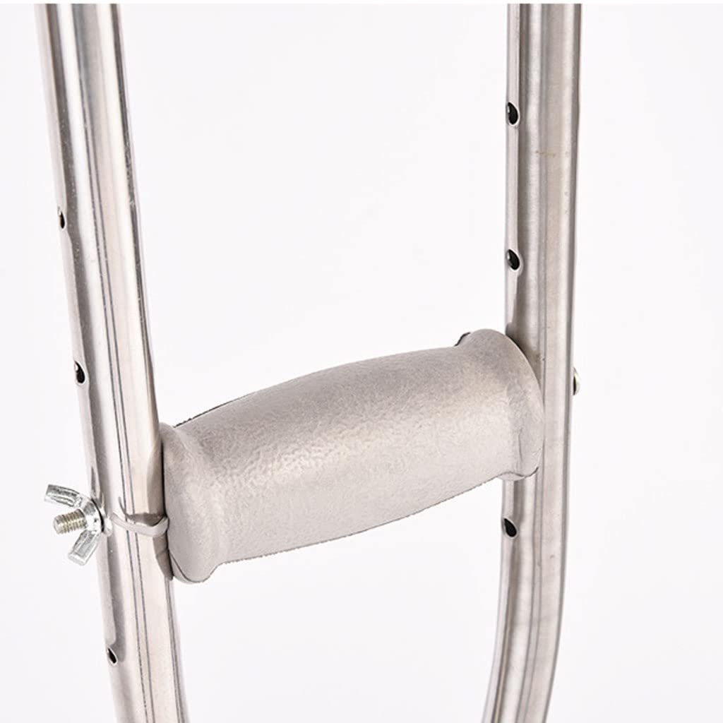 GCX- Muletas de Acero Inoxidable, muletas for Axilas for Ancianos, muletas Dobles telescópicas, muletas Dobles Ajustables for Adultos Firma