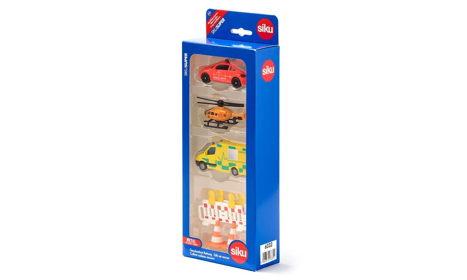 Amazon.com: SIKU 6332, Rescue Gift Set, VW Beetle Emergency