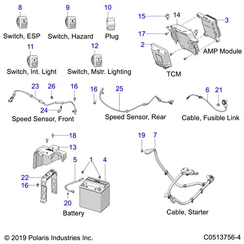 Polaris Slingshot MOUNT-TCU,AMP,GPS,MODEM, Genuine OEM Part 5455692, Qty 1