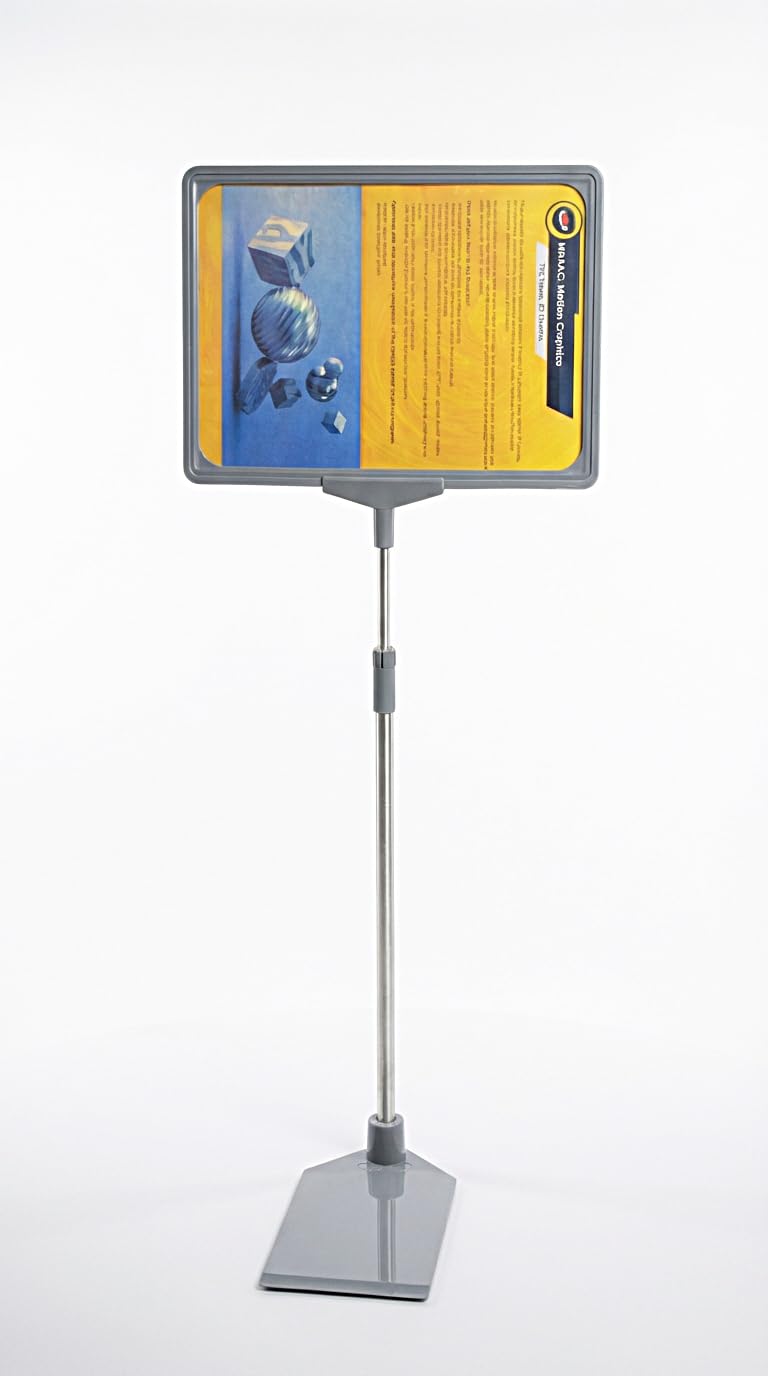 Infomate FRA Frame Pocket A4 Paper Display with Floor Stand, 60 cm x 21 cm x 15 cm-image-21