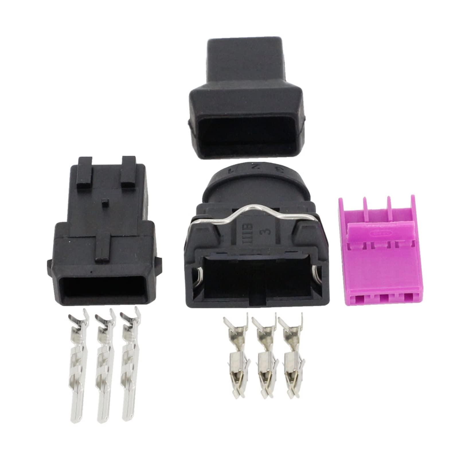 3 Pin Female and Male Electrical Wire Connector Not Waterproof Compatible with EV1 Auto Connectors DJ7031-3.5-11/21 3P (Size : 5 Sets)
