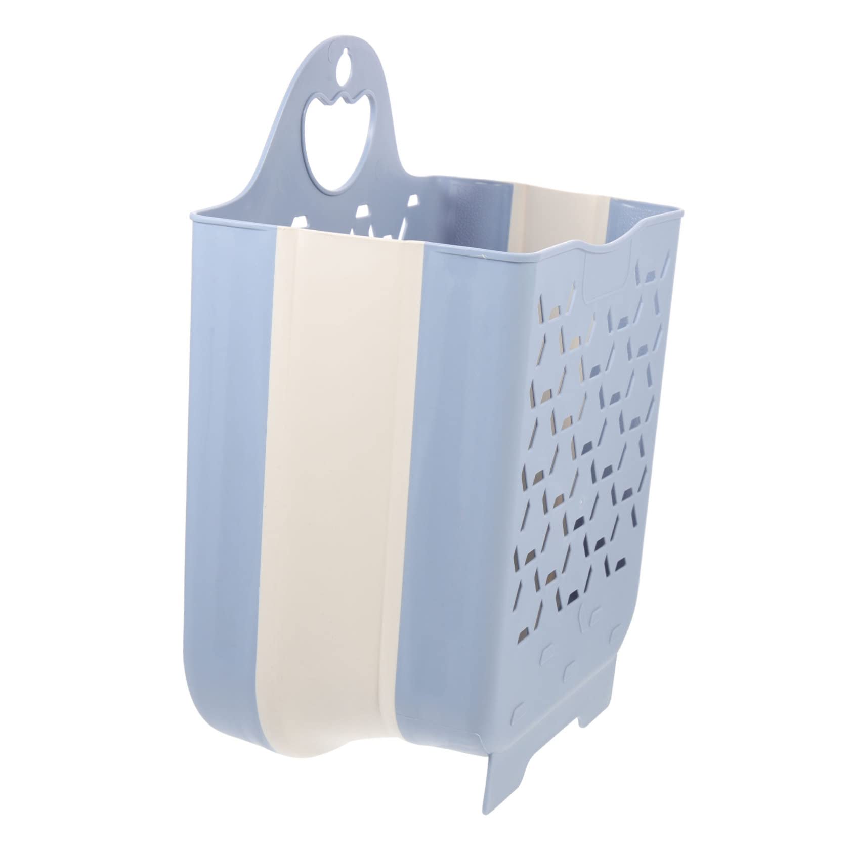 Alipis Wall Mount Collapsible Laundry Basket Space Saving Clothes Storage for Bathroom Nursery Bedroom Convenient Pop Up Design with Handle