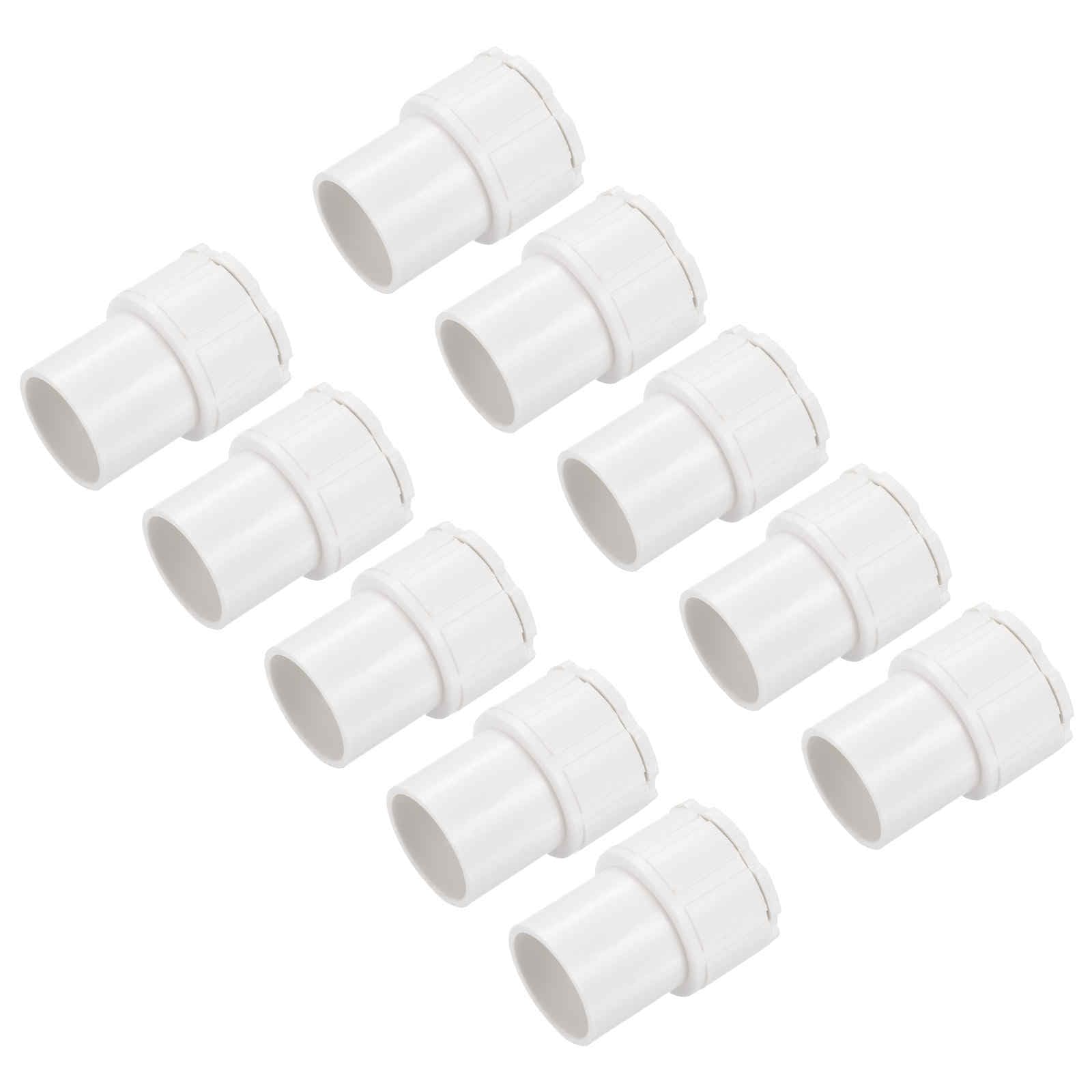 MECCANIXITY Conduit Adaptor Male PVC Lock Nut Pipe Clamps 20 mm Seal Connect for Adapter Fitting Conduit Box Cable Management DIY Project Pack of 10