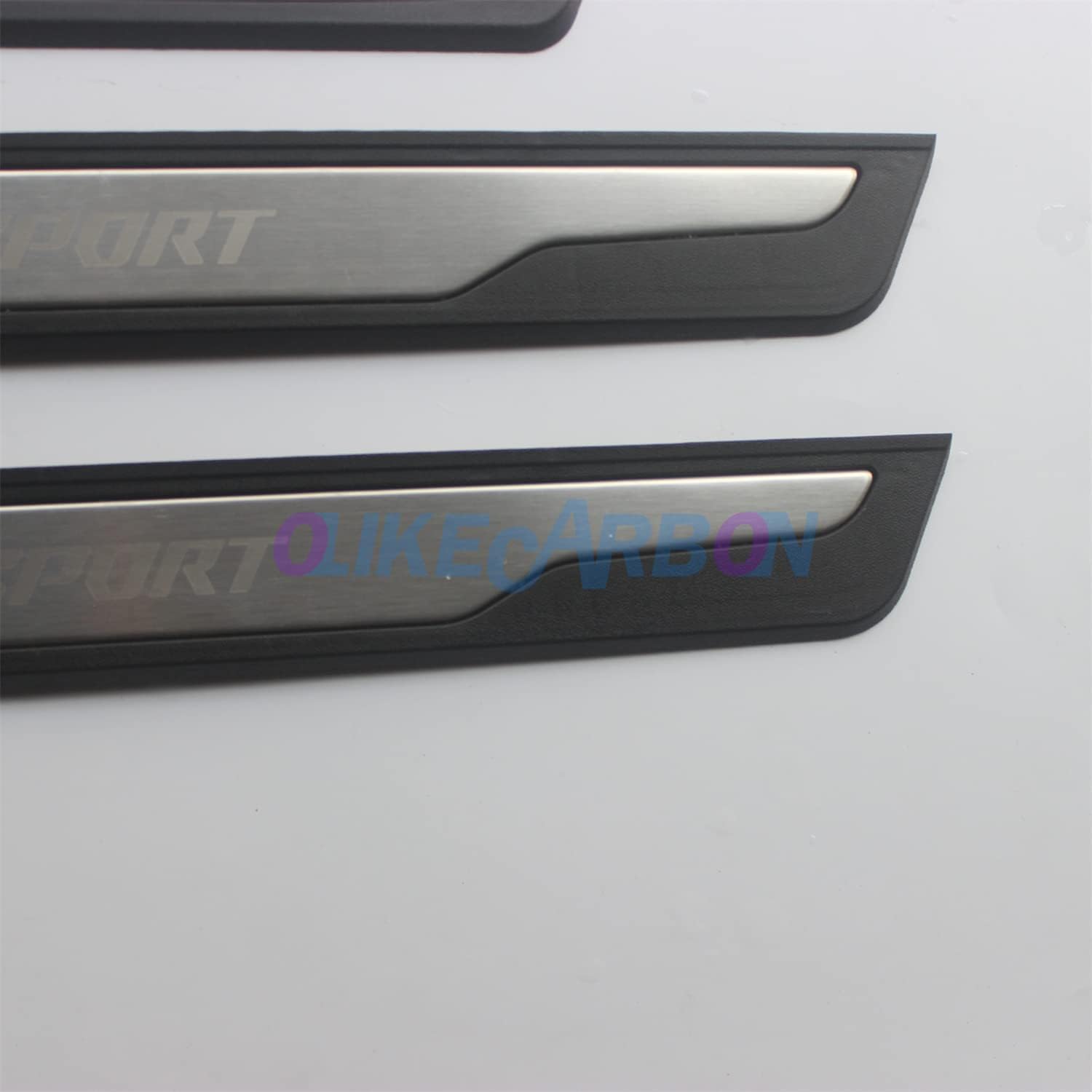 OLIKE Fashion Style Stainless Steel Door Sill Scuff Plate Guard Sills Protector Trim Compatible with Ford Ranger 2019-2022