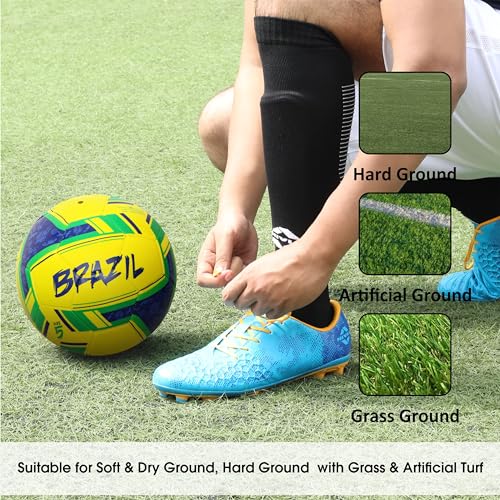 NIVIA SPINNER MACHINE STITCHED FOOTBALL SIZE -5 (BRAZIL) 3 51oBTJfj06L