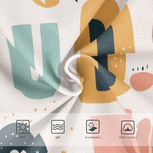 Scandinavian Style Alphabet Boys Toddler Soft Kids Underwear Cute Children Undies3