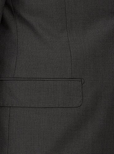 GN Luciano Men's 2 Button Birdseye Two Piece Suit Modern Fit Jacket Pant4