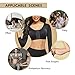 FeelinGirl Upper Arm Compression Sleeve Post Surgery Posture Corrector Tank Top Arm Slimmer Shapewear Black M