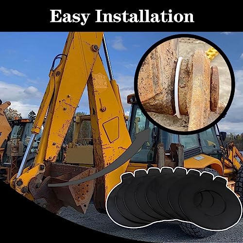 Image of 8 x 60mm Bucket Pin Shim Kit for Excavator and Skid Steer 2mm Thickness Fit for JCB Kubota Bobcat CAT John Deere New Holland Hitachi Komatsu